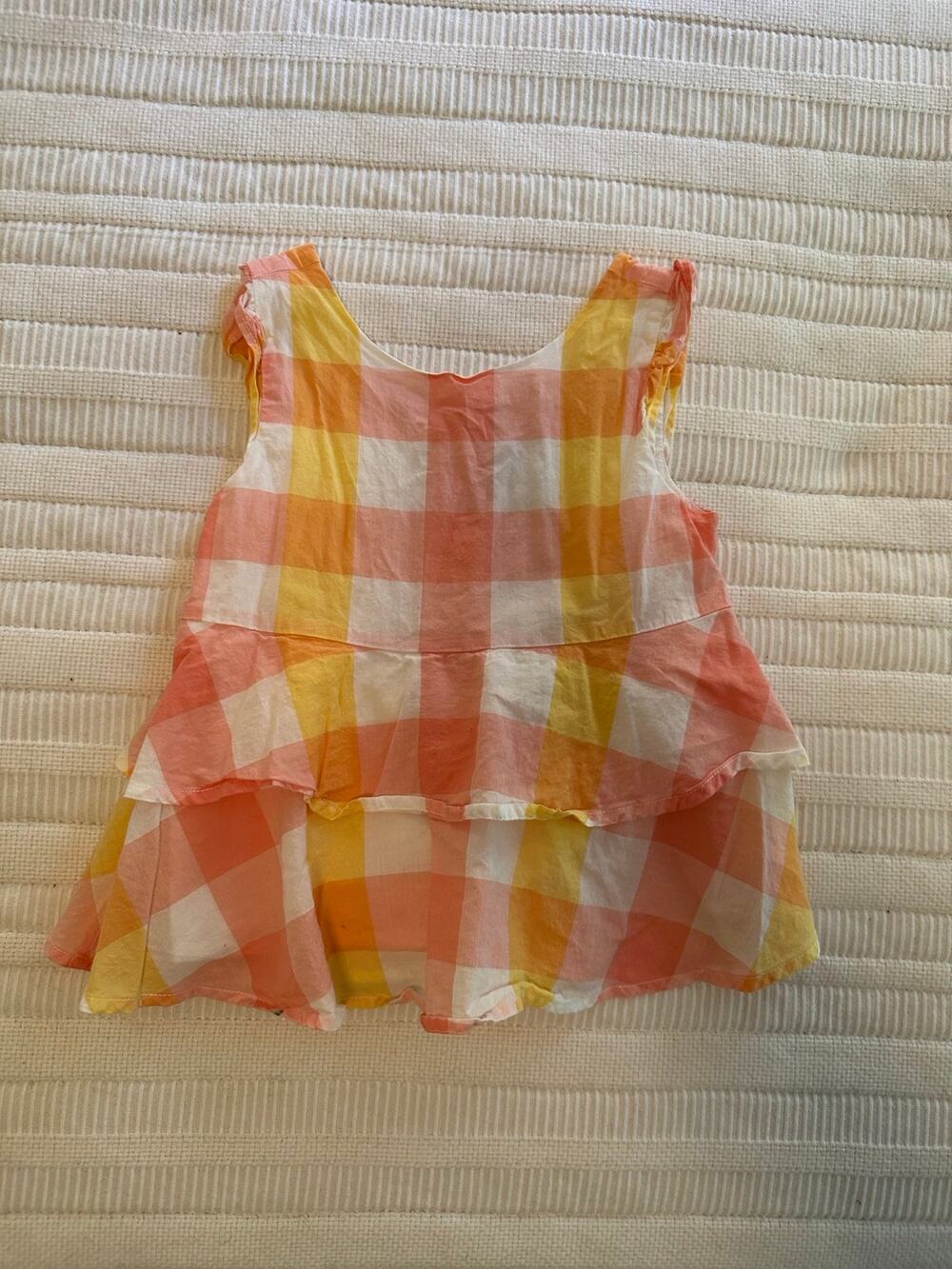 Janie and Jack 5T Peplum Gingham Top